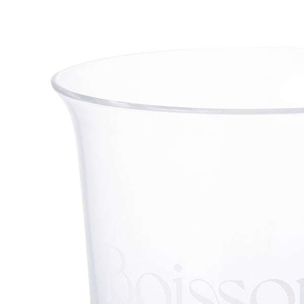 タイポ ストロー付きガラスタンブラー ホワイト