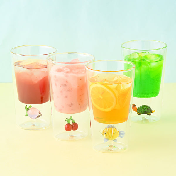 モチーフ ダブルウォールグラス いちご