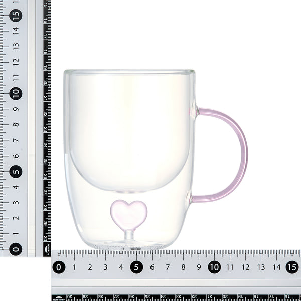 モチーフ ガラス マグ ハート
