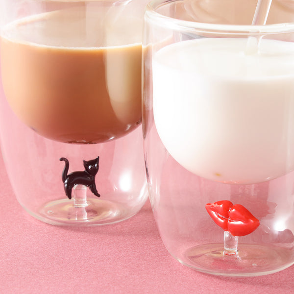 モチーフ ガラス マグ ねこ