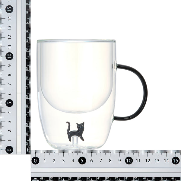モチーフ ガラス マグ ねこ