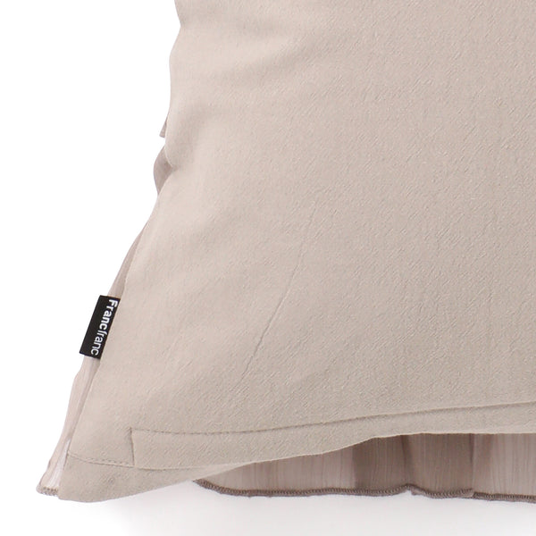 シフォンフリル  クッションカバー 450×450 グレー（A-039）