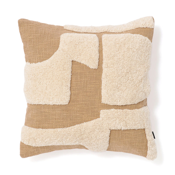 タフトキカ クッションカバー 45×45 ベージュ（014）