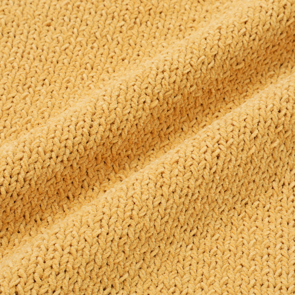 ポンポンニット クッションカバー 45×45 イエロー（060）