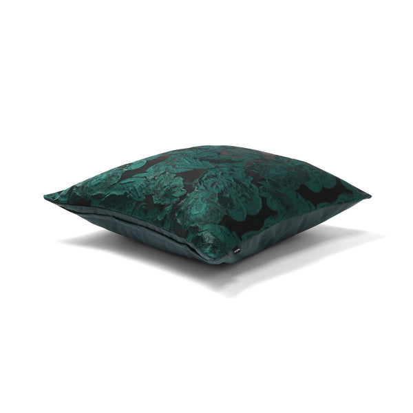 JQフラワー  クッションカバー 45×45 ダークグリーン（F111）