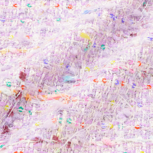 ファンシーツイード クッションカバー 450×450 パープル（C-075）