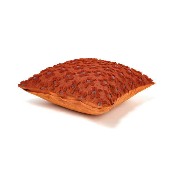 エコファー クッションカバー 450×450 オレンジ（L-016）