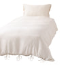 CICA加工 スリムリボン 掛け布団カバー シングル アイボリー