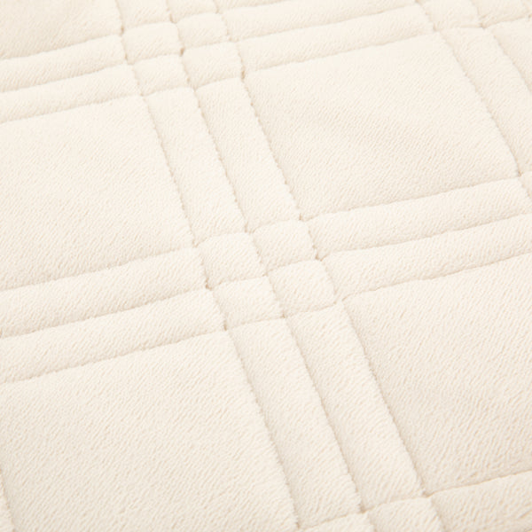 WARMY キルトラグ フリル M 1850×1300 ベージュ