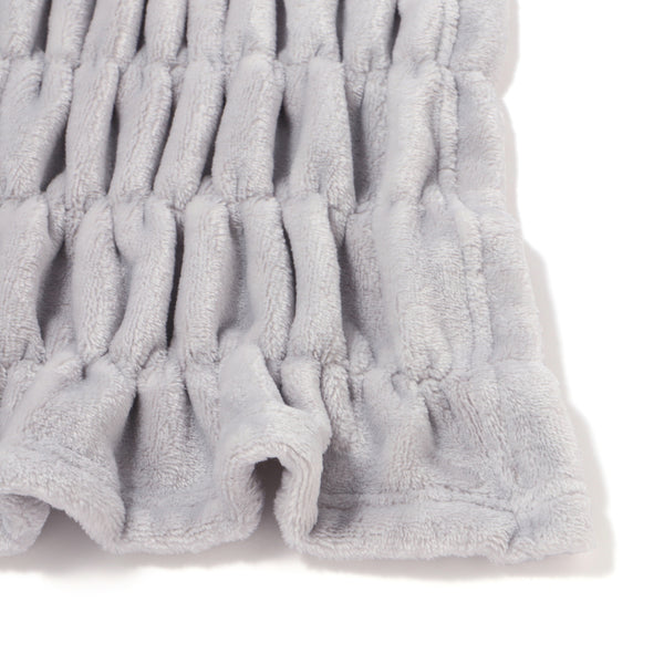 WARMY CICA リップル ブランケット（毛布） シングル 1400×2000 グレー