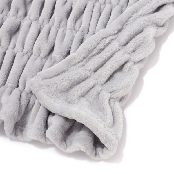 WARMY CICA リップル ブランケット（毛布） シングル 1400×2000 グレー