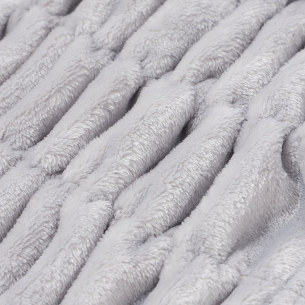 WARMY CICA リップル ブランケット（毛布） ダブル 1800×2000 グレー