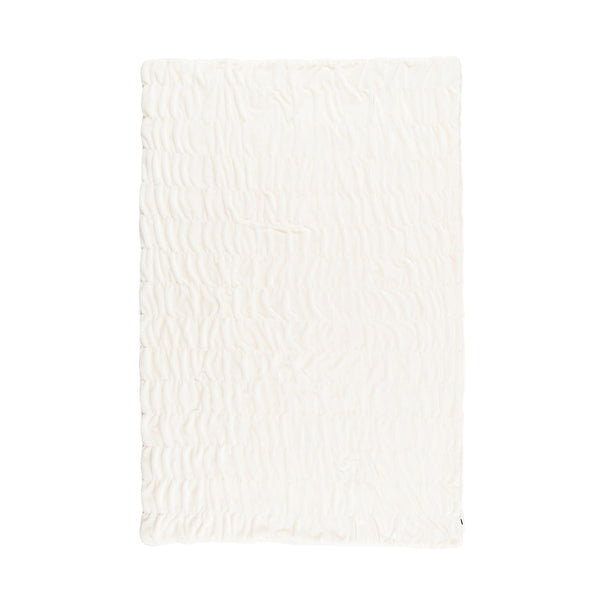WARMY 中わた入りブランケット リップル（毛布） シングル 1400×2000 アイボリー