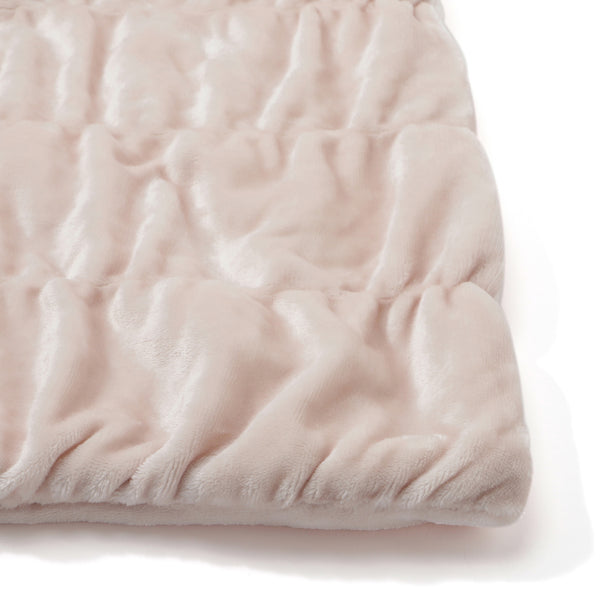 【オンラインショップ限定】WARMY 中わた入りブランケット リップル（毛布） ダブル 1800×2000 ピンク