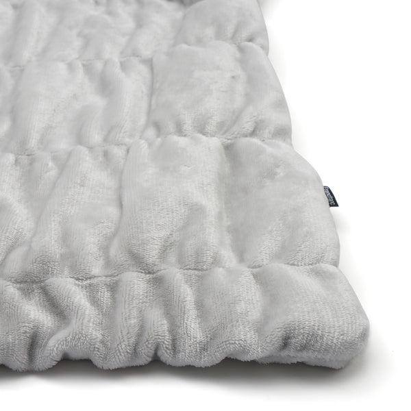 WARMY 中わた入りブランケット リップル（毛布） シングル 1400×2000 グレー