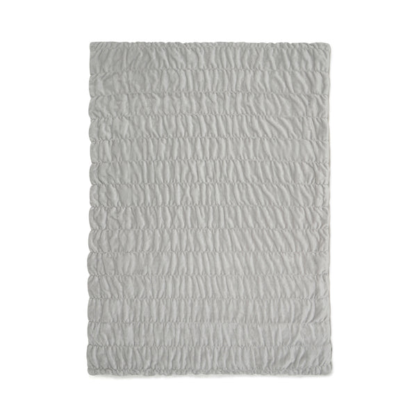 WARMY 中わた入りブランケット リップル（毛布） シングル 1400×2000 グレー