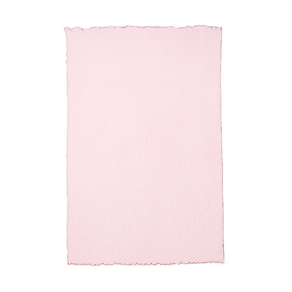 ひんやり リップル ブランケット シングル 1400×2000 ピンク×レッド