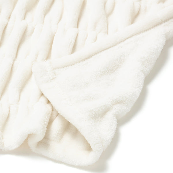 WARMY リップルブランケット（毛布） シングル アイボリー
