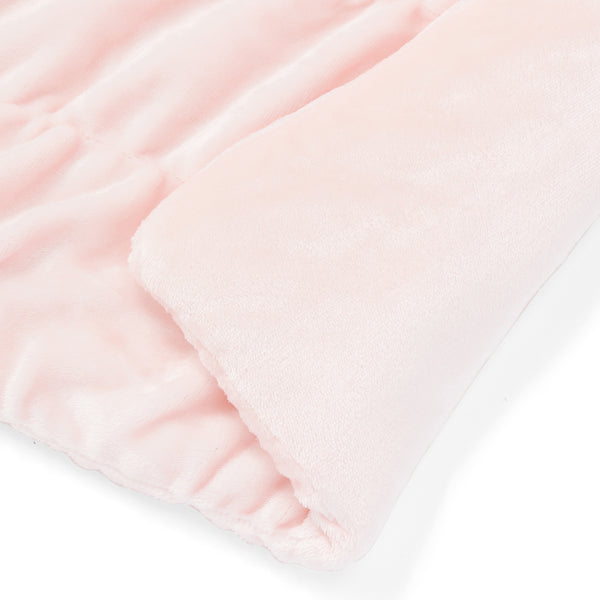 WARMY 中わた入りブランケット リップル（毛布） シングル 1400×2000 ピンク