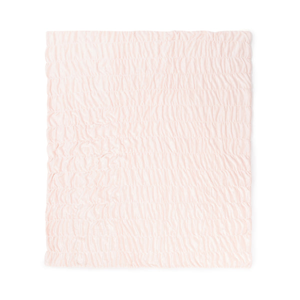 WARMY 中わた入りブランケット リップル（毛布） ダブル 1800×2000 ピンク