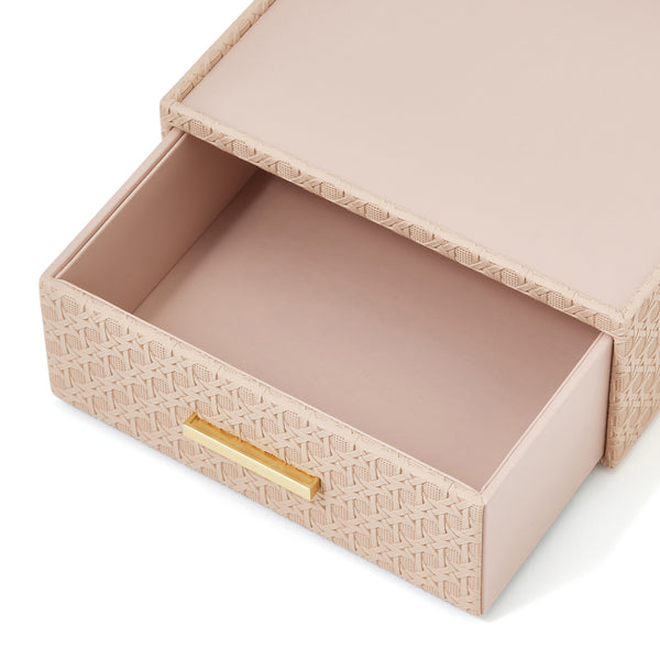 エンボス ステーショナリーボックス M ピンク