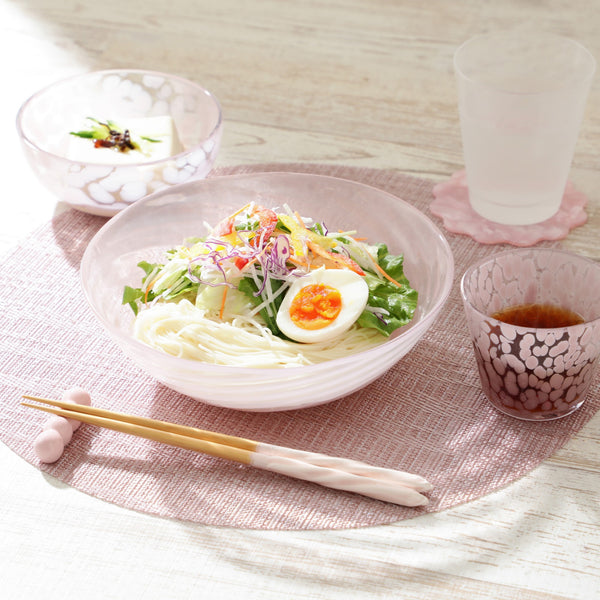 カラーマーブル コースター ピンク
