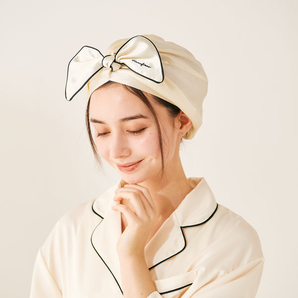 シルク ナイトキャップ ショート アイボリー