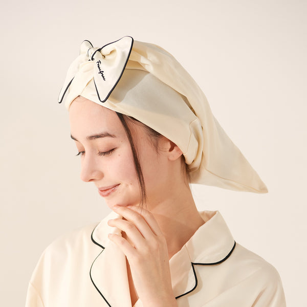 シルク ナイトキャップ ロング アイボリー