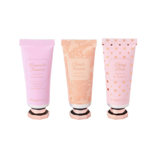 プチミニョン ハンドクリームセット S ピンク（3本セット）