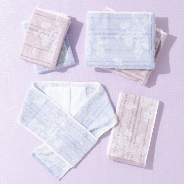 冷感フェイスタオル ライトブルー
