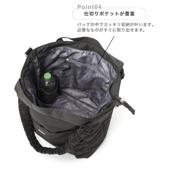 クラシックフラワー トラベルバッグ ダークグレー
