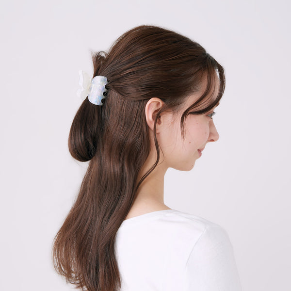 バタフライ ヘアクリップ ホワイト