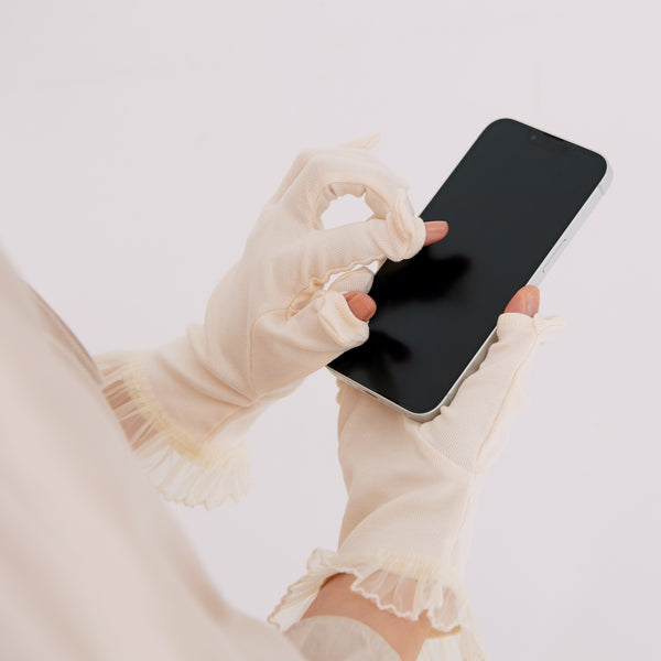 モイスト ナイトグローブ アイボリー