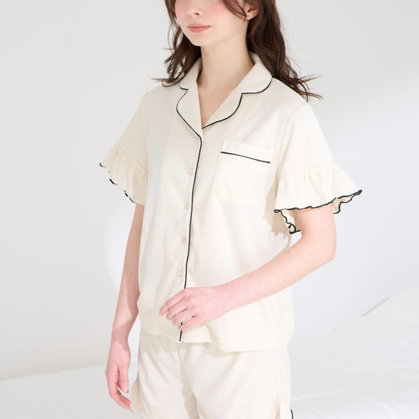 キシリトール加工 パイルパジャマ ベージュ