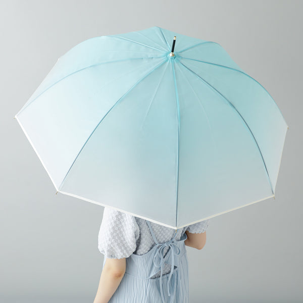 コスメティック アンブレラ 長傘 61cm ブルー