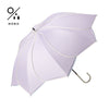 バイカラーパイピング 長傘 50cm パープル（晴雨兼用）