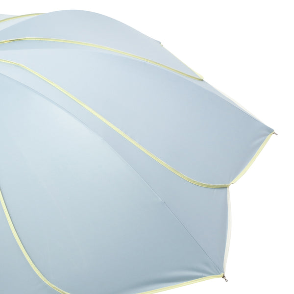 バイカラーパイピング 長傘 50cm グリーン（晴雨兼用）