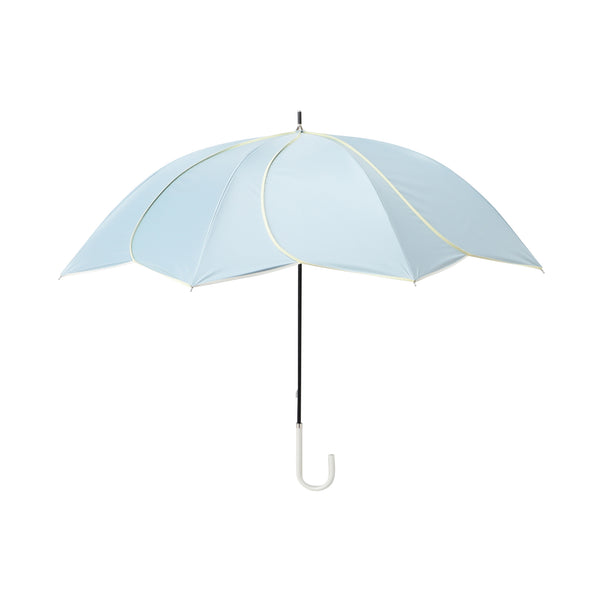 遮光 バイカラーパイピング 長傘 58cm グリーン（晴雨兼用）
