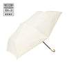 遮光 ドットグリッターヒートカット 折りたたみ傘 50cm ホワイト（晴雨兼用）
