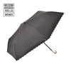 遮光 ドットグリッターヒートカット 折りたたみ傘 50cm ブラック（晴雨兼用）
