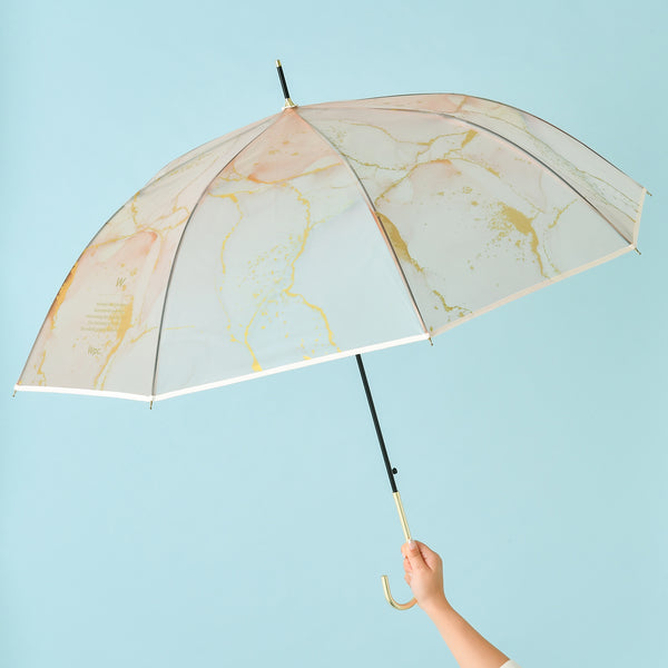 インクアートアンブレラ 長傘 61cm ブラウン