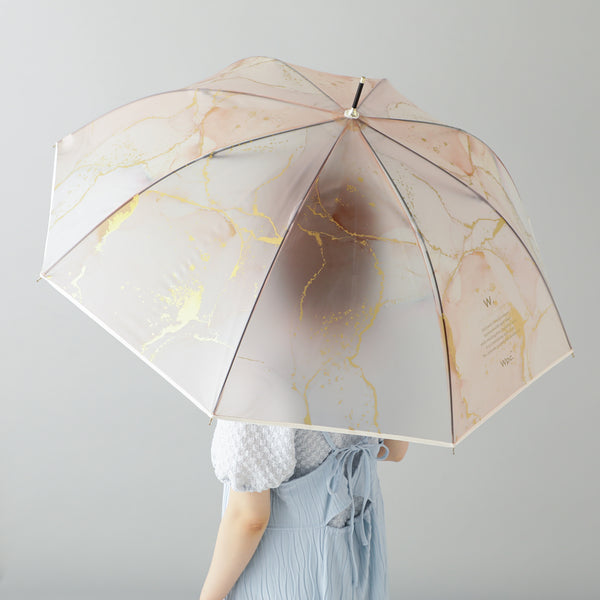 インクアートアンブレラ 長傘 61cm ブラウン