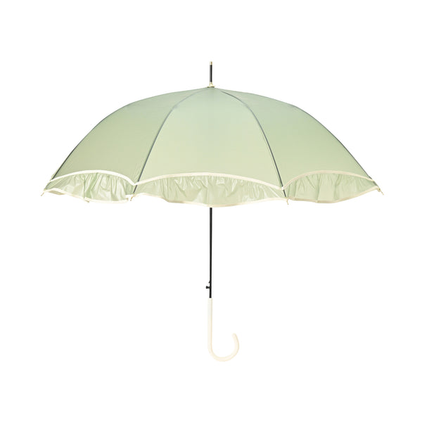シアーフリルアンブレラ 長傘 61cm グリーン