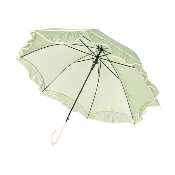 シアーフリルアンブレラ 長傘 61cm グリーン