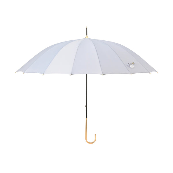 16本骨ソリッド 長傘 55cm グレー