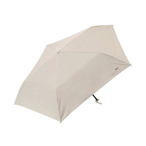 遮光軽量ソリッド 折りたたみ傘 50cm ベージュ（晴雨兼用）