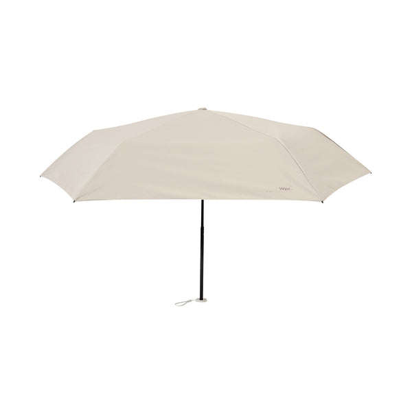 遮光軽量ソリッド 折りたたみ傘 50cm ベージュ（晴雨兼用）