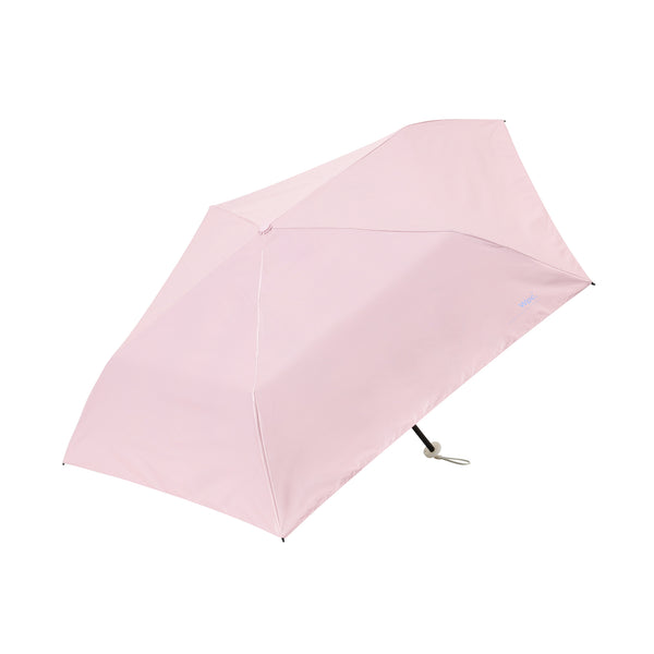 遮光軽量ソリッド 折りたたみ傘 50cm ピンク（晴雨兼用）