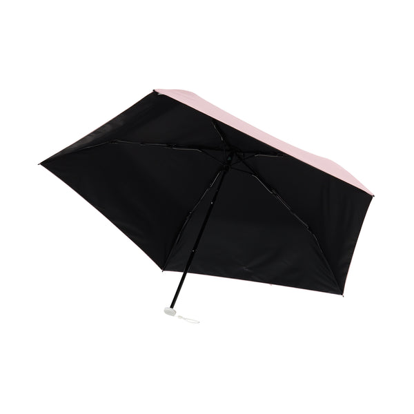 遮光軽量ソリッド 折りたたみ傘 50cm ピンク（晴雨兼用）