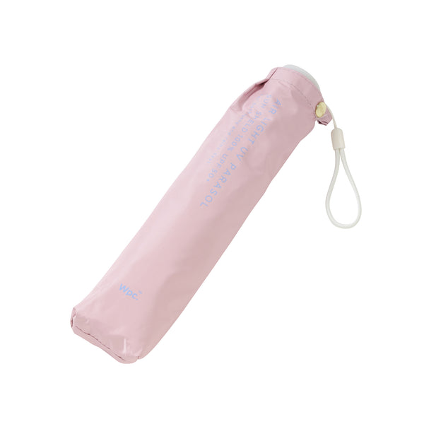 遮光軽量ソリッド 折りたたみ傘 50cm ピンク（晴雨兼用）